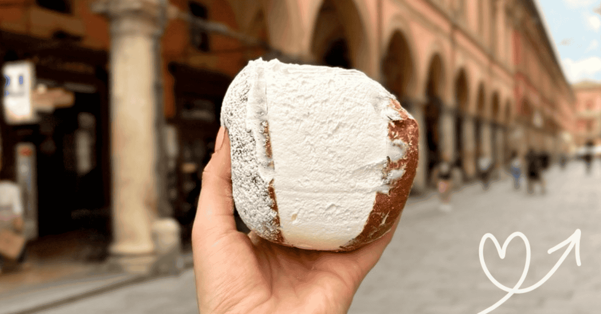 panino dolce romano con panna